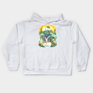 samurai frog Kids Hoodie